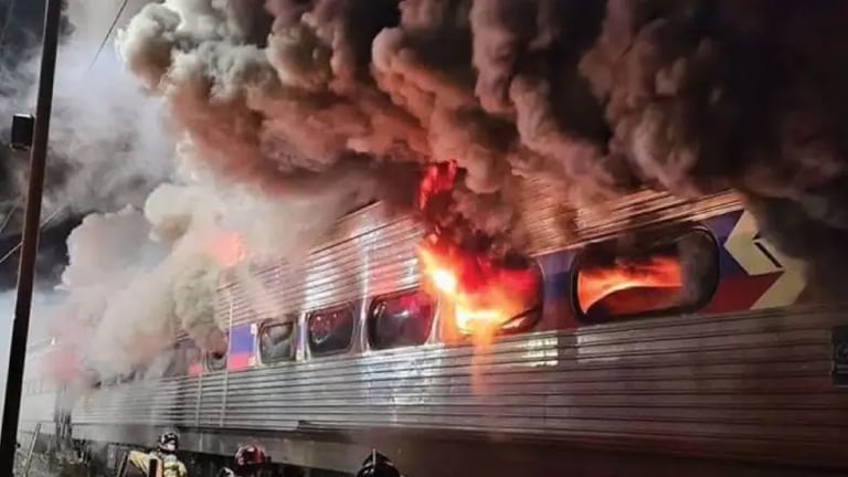 Train Fire Forces Emergency Evacuation in Delaware County, No Serious Injuries Reported