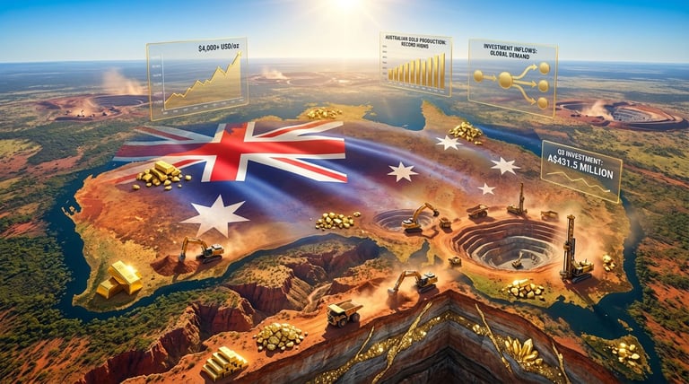 Australia Emerges as Gold Investment Hub Amid Geopolitical Tensions and Rising Output