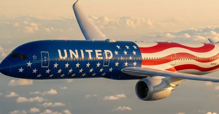 United Airlines Debuts Patriotic 'Stars and Stripes' Livery for America's 250th Anniversary