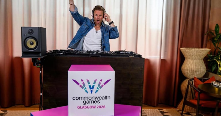 Outlander Star Sam Heughan to DJ Glasgow 2026 Commonwealth Games Opening