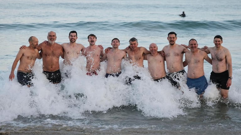 Perth Men's Group Combats Loneliness with Ocean Dips, Coffee, and Connection