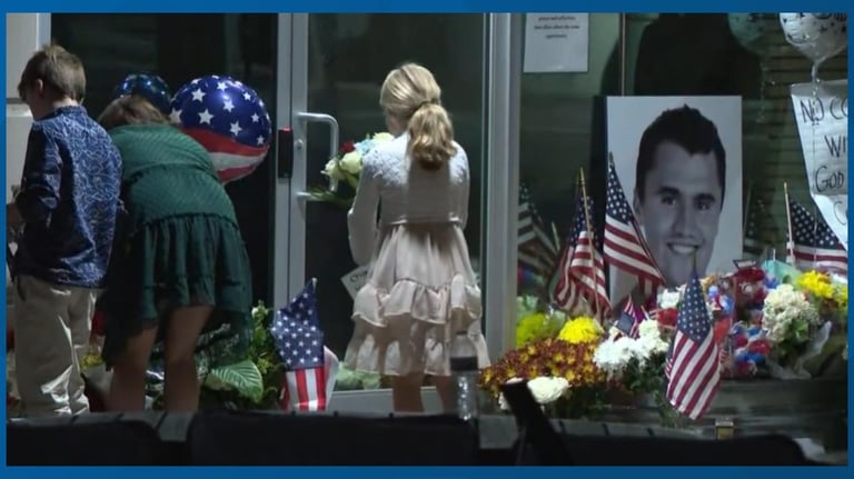 Tensions Rise as Charlie Kirk Memorial Vandalized Amid Shooter Arrest