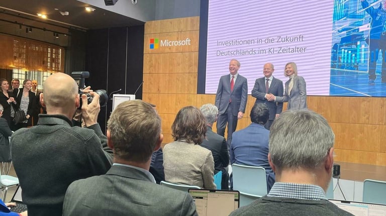 Microsoft's €3.2 Billion German Expansion: New Data Centers and AI Focus