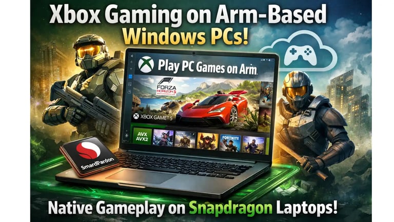 Microsoft Expands Xbox PC App to Arm-Based Windows, Boosting Gaming on Portable Devices