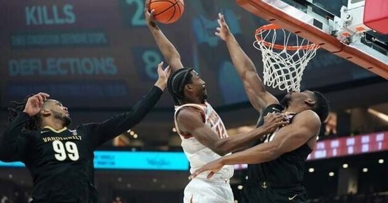 Texas Triumphs Over No. 10 Vanderbilt, Shakes Up Early-Season Rankings with 80-64 Upset