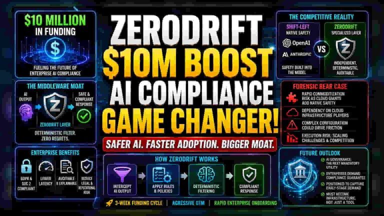 ZeroDrift Secures $10M to Launch AI Compliance Firewall, Targeting Growing AI Governance Market