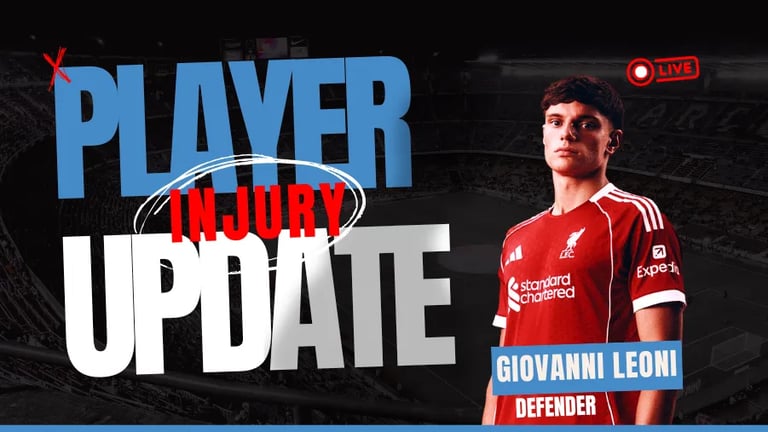 Liverpool's £26M Signing Giovanni Leoni Out for 9 Months with ACL Injury: Defensive Crisis Looms