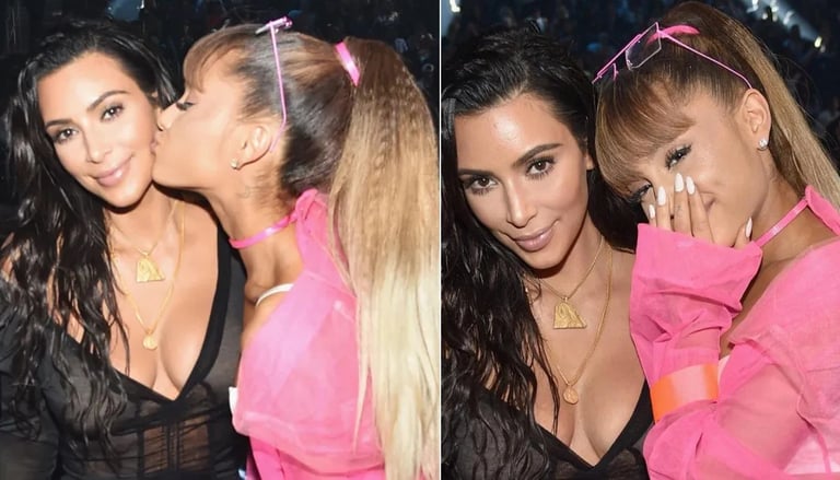 Kim Kardashian Cheers Ariana Grande at Star-Studded Eternal Sunshine Tour Launch in LA