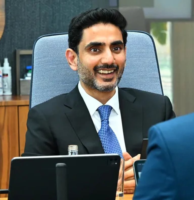 Andhra Pradesh Minister Nara Lokesh Discusses AI and Tech Partnerships with Sberbank in Moscow