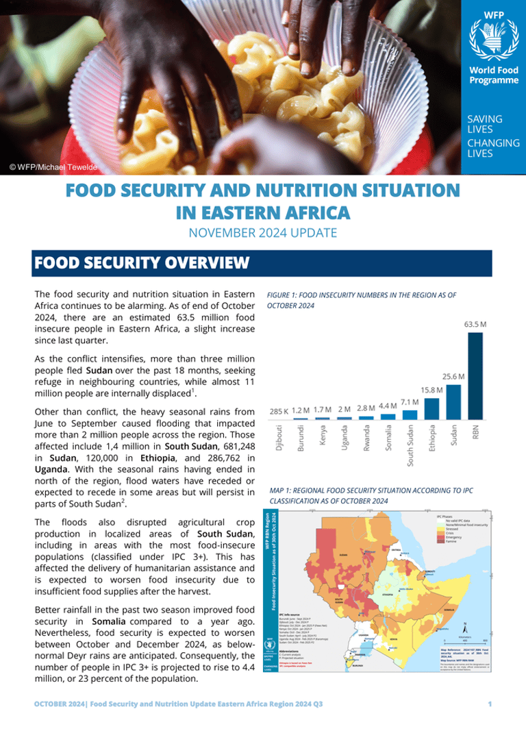 Devastating Floods in Eastern Africa Displace Millions, Amplify Food Insecurity Crisis