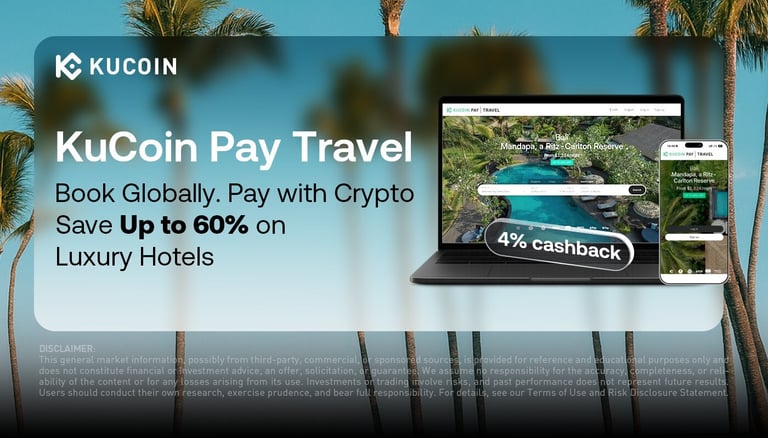 KuCoin Partners with Entravel to Launch Crypto-Powered Global Travel Platform with Up to 60% Discounts