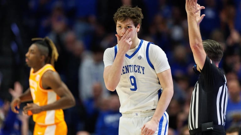 Kentucky Upsets No. 5 Tennessee, Sweeps Season Series with Stellar 3-Point Shooting