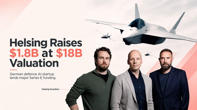 Helsing Secures €1.8B Series E, Valued at €12B, Boosting AI-Powered Defense Tech with New Investors
