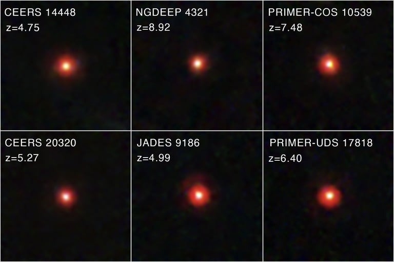 James Webb Telescope Unveils Mysterious 'Little Red Dots' with Supermassive Black Holes