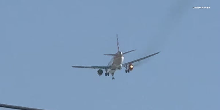American Airlines Flight Makes Emergency Landing in Las Vegas After Engine Fire Midair