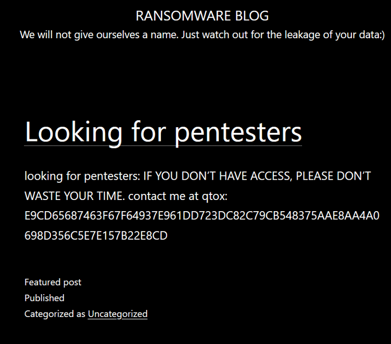 MedusaLocker Ransomware Seeks Pentesters to Boost Operations, Mirrors Legitimate Business Practices
