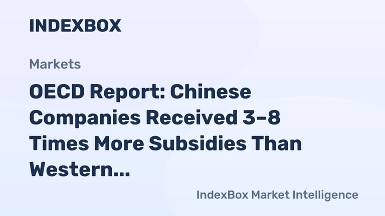 OECD Report: China's Industry Subsidies Outstrip Global Peers, Stir EU Trade Tensions