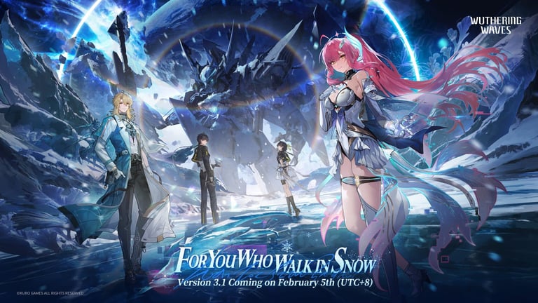 Wuthering Waves 3.1 Update Unveils Roya Frostlands Quest, New Characters, and Major Gameplay Enhancements