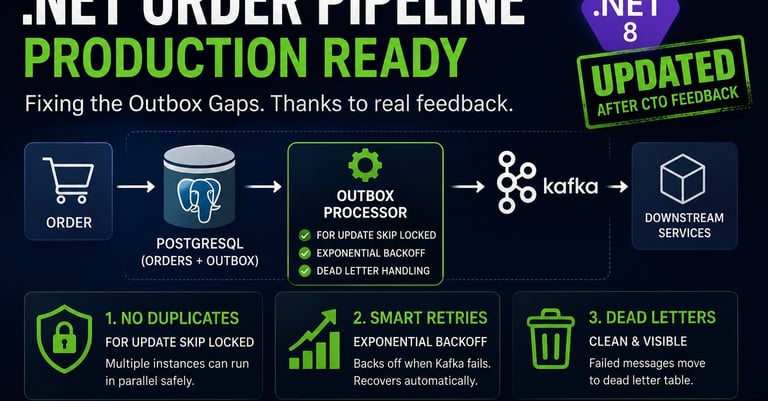 Revamped .NET Order Pipeline Enhances Reliability with Scaling Protection, Kafka Backoff, and Dead-Letter Mechanism