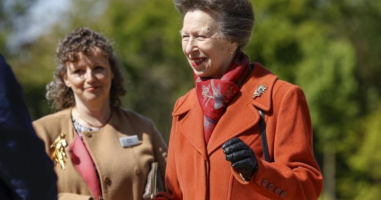 Princess Anne Opens Queen Elizabeth II Garden on Late Monarch's 100th Birthday