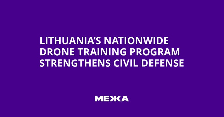 Lithuania Launches Massive Drone Training Program to Bolster National Security