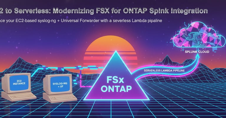 Serverless FSx to Splunk Modernization Cuts Costs by 90%, Streamlines Operations