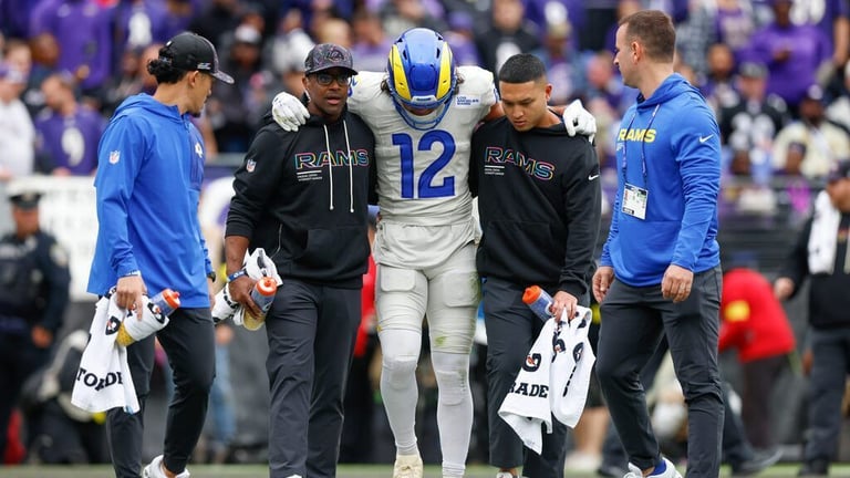 Rams' Star Receiver Puka Nacua's Ankle Injury Clouds Week 7 Availability