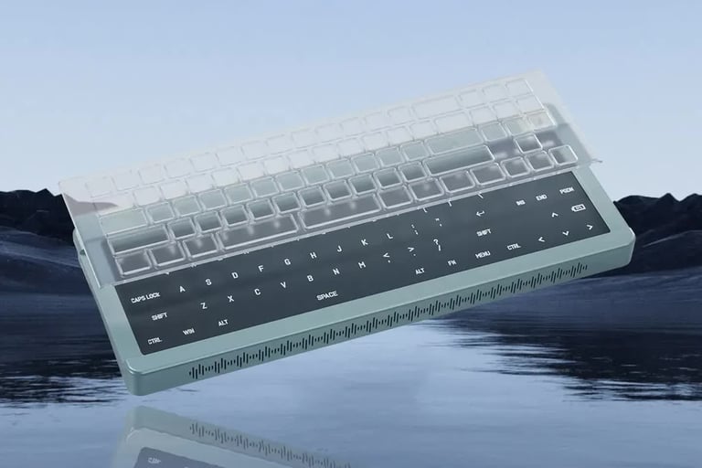 DS Pixel Keyboard Revolutionizes Typing with Touchscreen and Customizable Features, Surpasses Kickstarter Goal by Tenfold