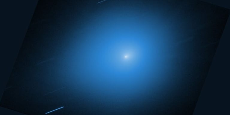 Hubble Captures Stunning Image of Speedy Interstellar Comet 3I/ATLAS