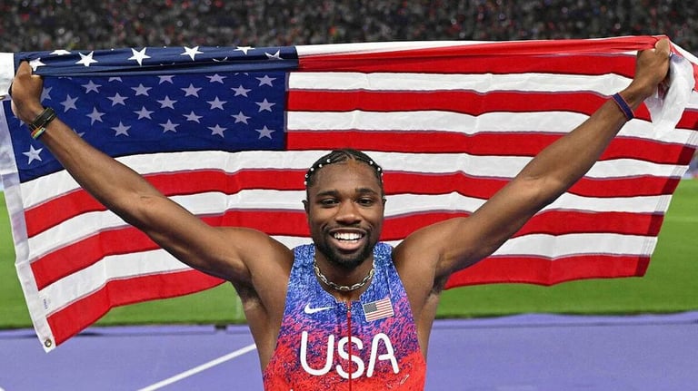 Noah Lyles Wins Olympic 100m Gold in Thrilling Photo Finish, Ends 20-Year U.S. Drought