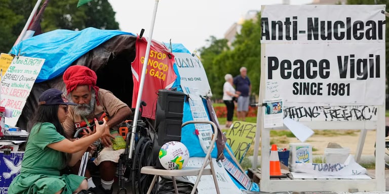 White House Removes Historic Peace Vigil, Citing Safety Concerns; Critics Decry Assault on Free Speech