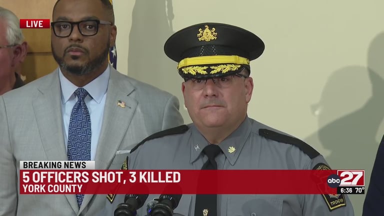Tragic Shooting in North Codorus Township: Three Officers Dead, Two Injured in Domestic Incident