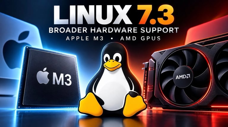 Linux 7.3: Boosts for Apple M3 Chips, Enhanced File Systems, and Gaming Support