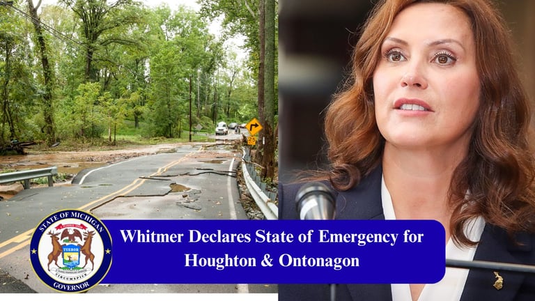 Michigan's Upper Peninsula Declares State of Emergency After Severe Flooding Causes Extensive Damage
