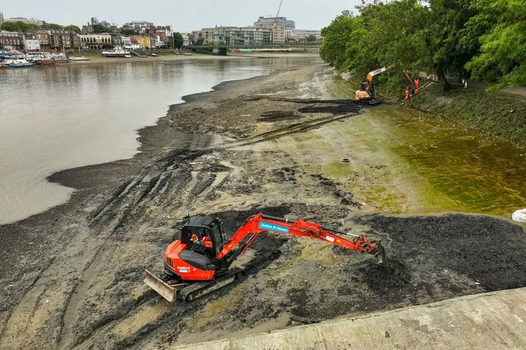 Thames 'Wet Wipe Island' Cleanup Removes 5 Million Wipes, Spurs Call for Ban on Plastic Wet Wipes
