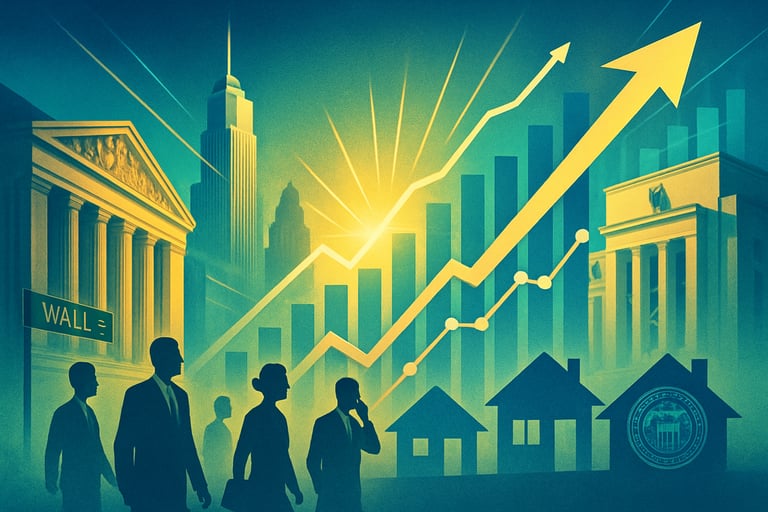 US GDP Surges 3.8% Amid AI Boom, Trade Tensions; Markets React to Fed Rate Cut