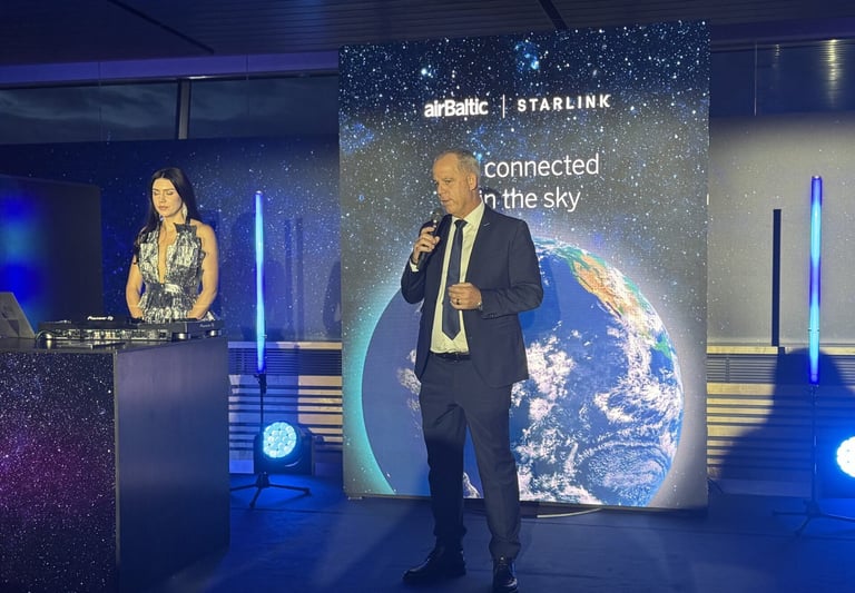 airBaltic Becomes First European Airline to Launch Starlink Wi-Fi on Airbus A220-300