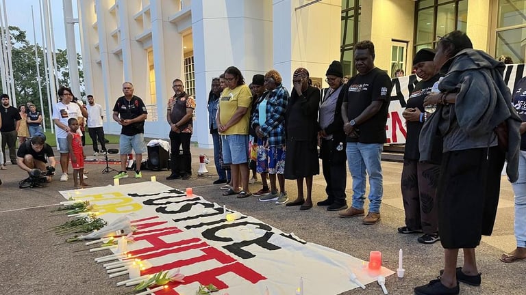 Vigil in Darwin Demands Justice for Kumanjayi White Amid Calls for Independent Investigation
