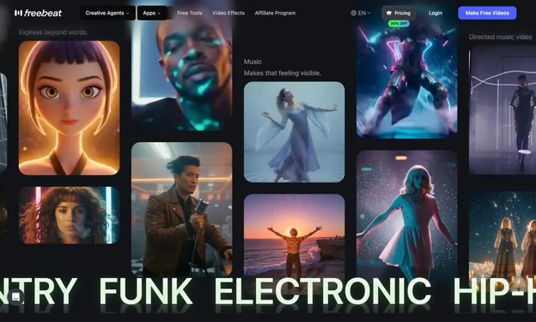 Freebeat.ai Revolutionizes Music Videos with Real-Time, Audio-Driven Visuals
