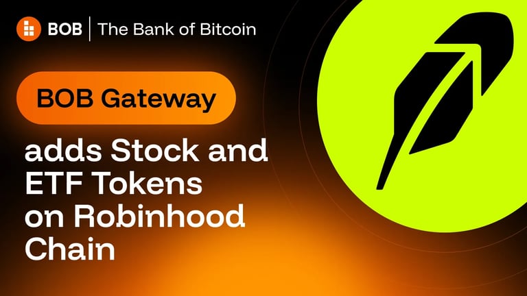 Swap BTC for Stock Tokens: Robinhood Chain Expands Non-Custodial Crypto-to-Stock Trading