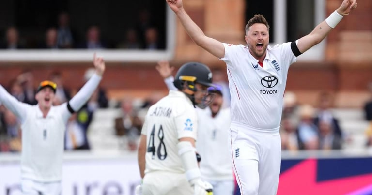 Ollie Robinson's Stunning Comeback Wrecks New Zealand's Top Order on Day 1