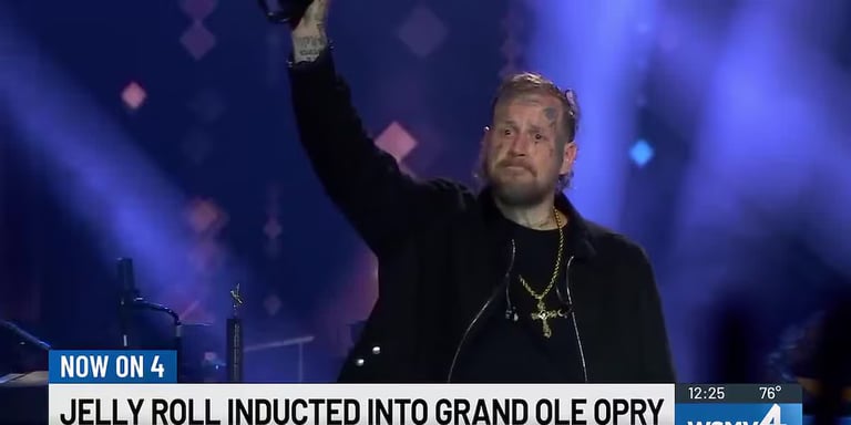 Jelly Roll Inducted into Grand Ole Opry, Celebrates Redemption and Musical Triumph