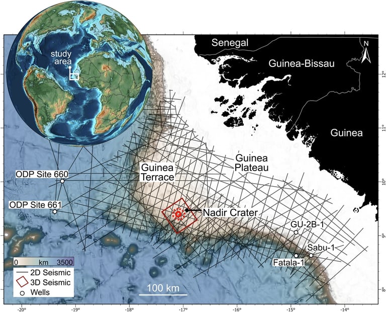 Second Dinosaur-Era Asteroid Impact Confirmed: Nadir Crater Discovery Unveils Ancient Catastrophe off Guinea Coast