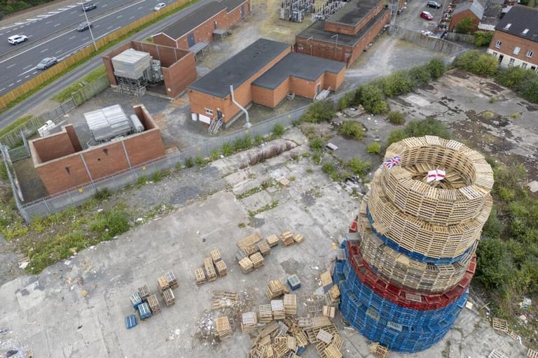 Controversial Belfast Bonfire Sparks Safety Concerns, Legal Challenges, and Political Tensions