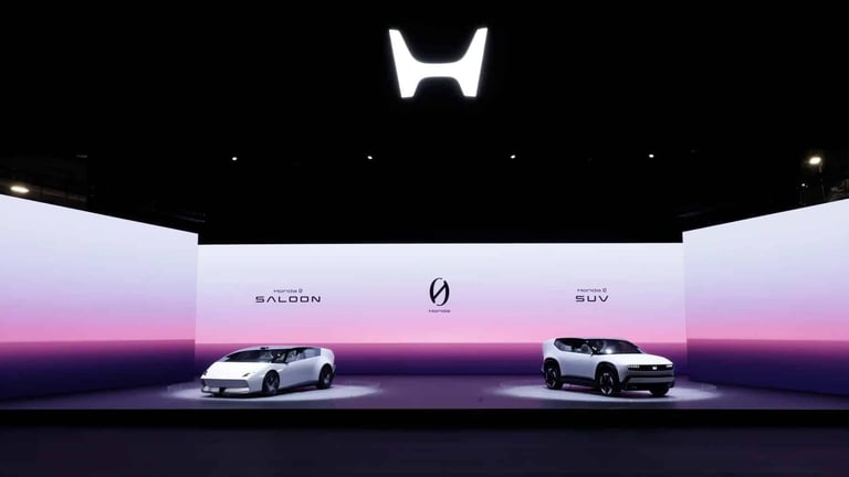 Honda Unveils 480-HP Electric SUV and Lamborghini-Inspired Saloon with Autonomous Tech