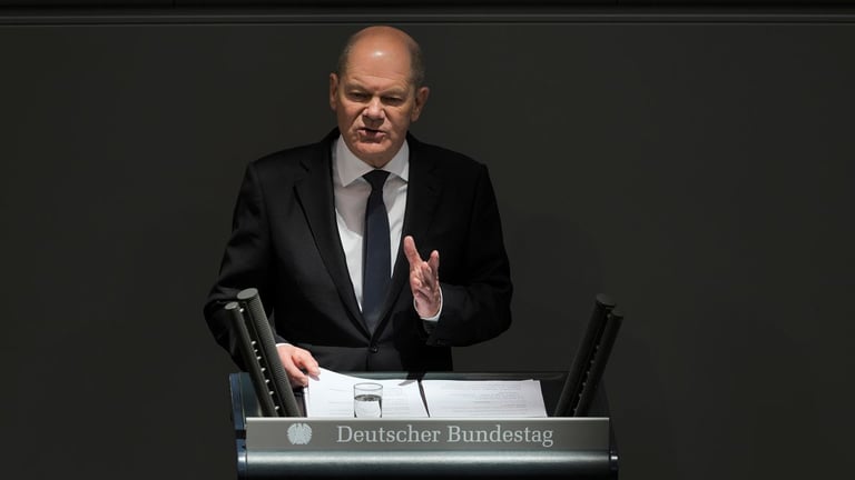 Scholz at EU Summit: Bold Backing for Ukraine, Defies Putin's Peace