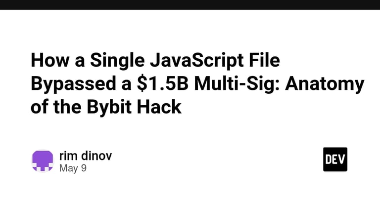 Bybit Hack Exposes $1.5B via UI Vulnerability: Blind Signing and Infrastructure Flaws Under Scrutiny