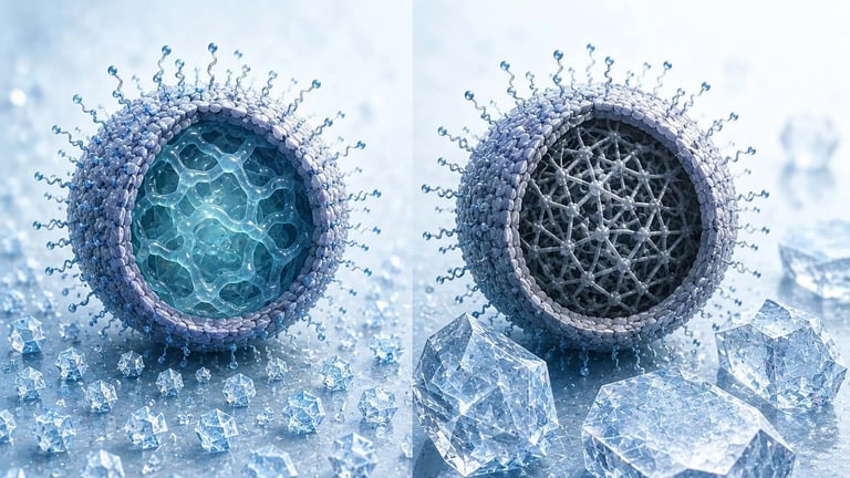 Revolutionary Nanoparticle Core Design Enhances Ice Recrystallization Inhibition, Transforming Cryopreservation and Anti-Icing Technologies