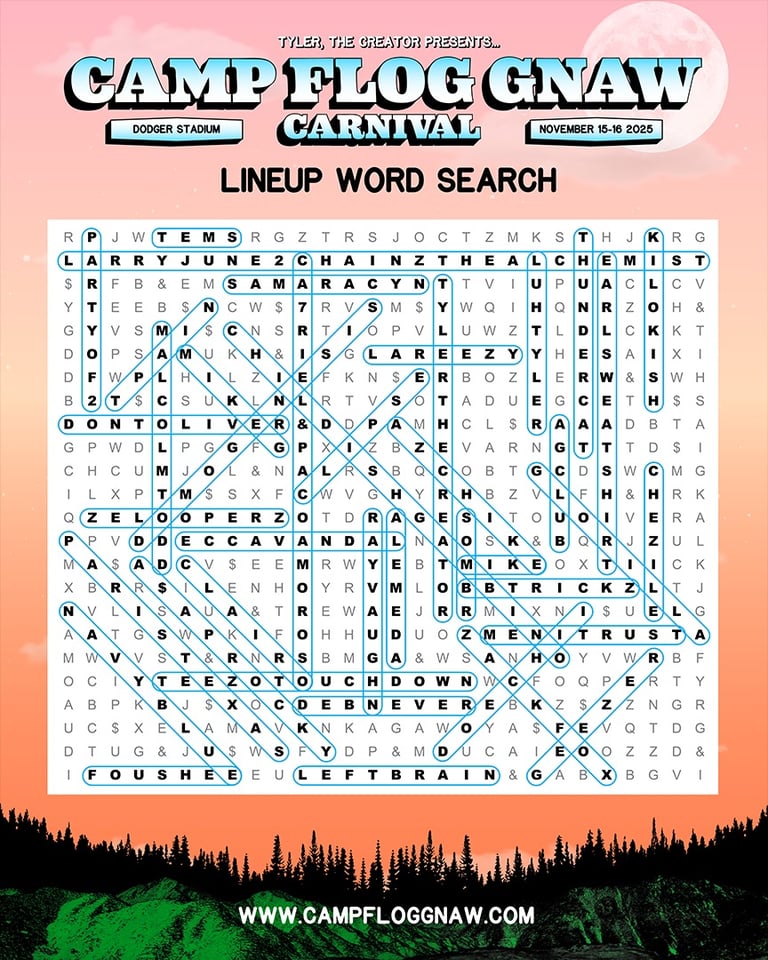 Tyler, The Creator Headlines Star-Studded Camp Flog Gnaw Carnival at Dodger Stadium