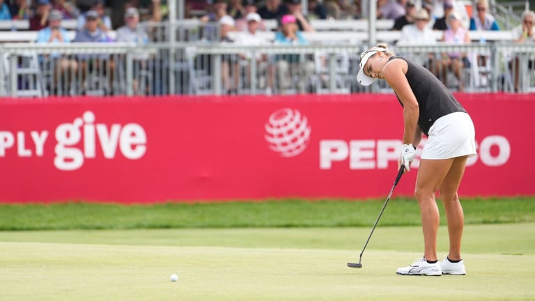 Lexi Thompson in Hot Pursuit at Meijer LPGA Classic, Just One Shot Behind Leaders